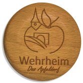 "Wehrheim | Das Apfeldorf" Apfelweindeckel Zu sehen ist ein Apfelweindeckel aus Kork mit dem Wehrheimer Logo eingraviert