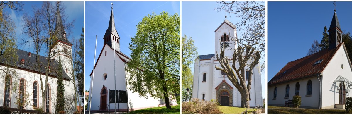 Alle Kirchen in Wehrheim Zu sehen sind alle Kirchen aus Wehrheim in einem Bild