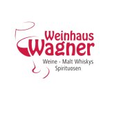 Zu sehen ist das rote Logo der Firma "Weinhaus Wagner" aus Wehrheim